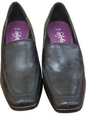 Soleflex Black Leather Loafers