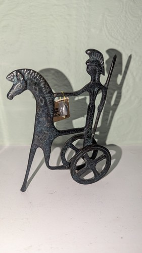 Vintage greek bronze - vintage, horse