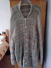 Hand Knit Aran Jacket. Size