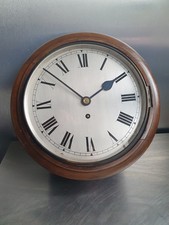 Silver Dial Fusee Wall Clock