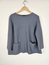 COS - Steel Blue Pocket Jumper