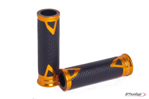 Puig aluminum motorcycle grips - aluminum,