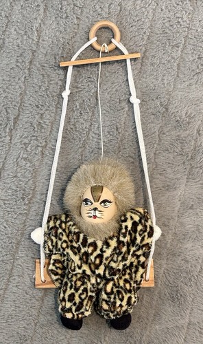 Vintage porcelain doll cat - doll,