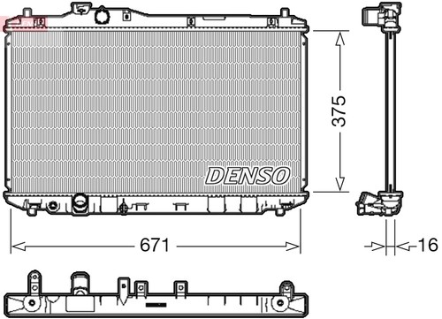 Radiator engine cooling - engine, fits