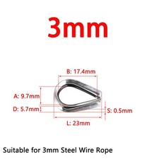 Wire Rope Eyelet Thimble 1.5mm