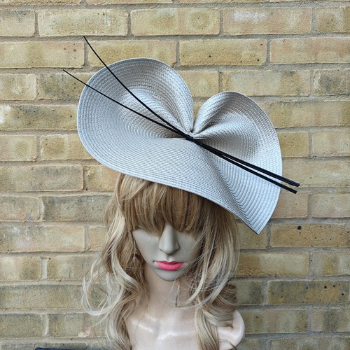 Champagne cream fascinator - cream,