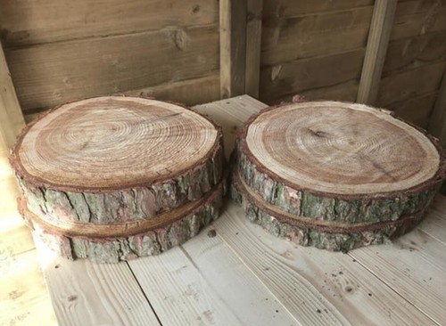 Rustic log slices approx - log, slices,