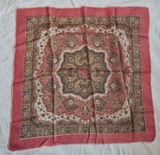 Vintage Ladies Headscarf Red &
