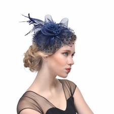 Elegant Feather Fascinator Headband for Ladies Wedding Royal Ascot Races NEW