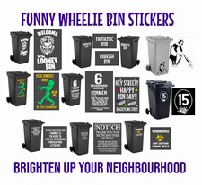 FUNNY WHEELIE BIN STICKERS