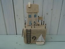 Wooden harbour cottages