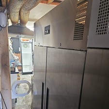 Double Door Stainless Steel Freezer Commercial Kitchen Catering 1300 Litre 