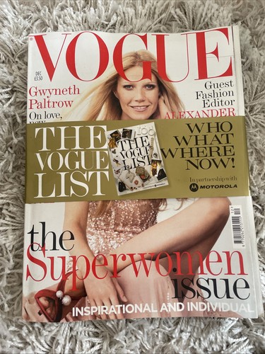 Vogue magazine december - magazine,, uk,