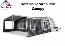 Dorema Locarno Plus Sun Canopy Extension Size 12 - 925cm - 950cm Charcoal/Grey