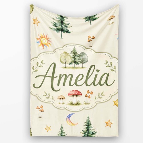 Soft fleece blanket watercolor - soft,