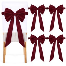 Set of 1/2/4 Burgundy Velvet