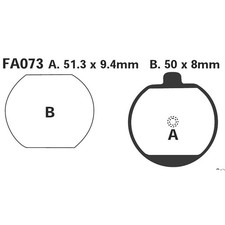 EBC Brake Pad Pair For