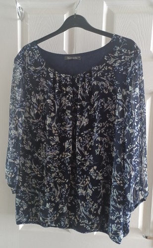 Bon marche navy floral bubble - bon,