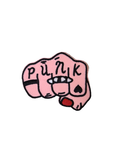 Pink punk fist rocker - pink,