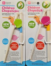 2x Pairs Children's Learning Easy Use Chinese Japanese Chopsticks Non-Slip 16cm