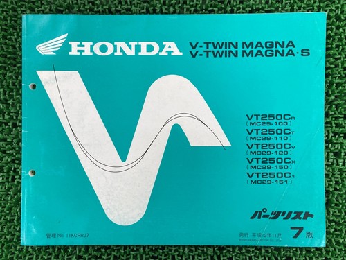 Twin magna parts list 7th - v-twin,