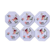 Johnson Brothers Fresh Fruit Cake Tea Side Plates x 6 vintage 90s - 6" 15cm