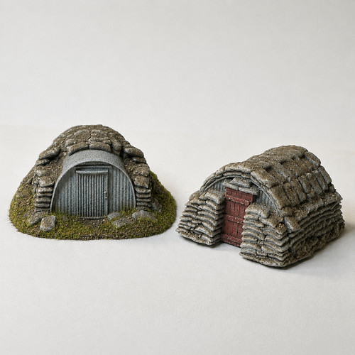 Pair ww2 anderson shelters - of,