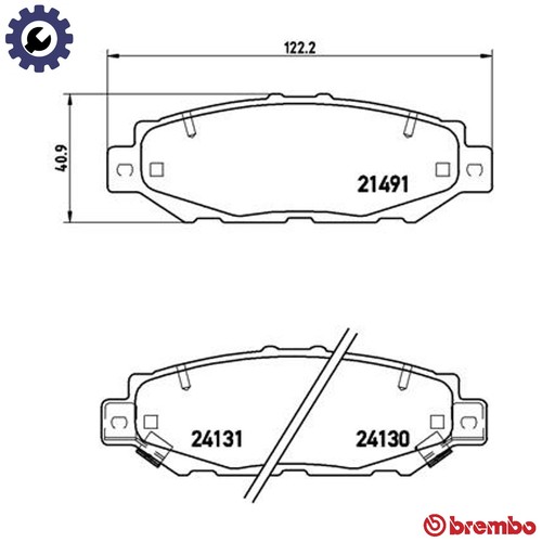 Brake pad set disc - p, 83