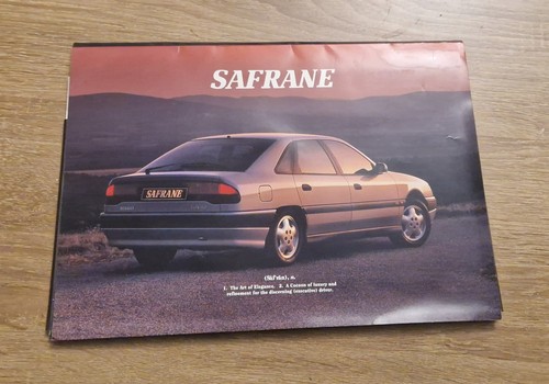 Renault safrane launch press - safrane,