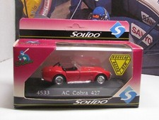 SOLIDO MODELS - AC COBRA 427  - RED - 1/43 SCALE MODEL CAR - 4533