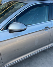 GENUINE 16-22 VW PASSAT B8 PASSENGER FRONT DOOR BARE SHELL SILVER LB7W