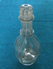 VINTAGE FRENCH 4 STEM GLASS FLOWER VASE