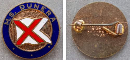 Dunera badge - m.s.,