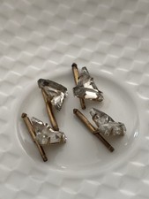 Vintage Black Enamel Gold Tone