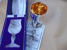 UNUSED STERLING SILVER LIMITED EDITION THE QUEENS SILVER JUBILEE GOBLET 1977
