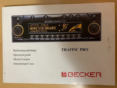 Original becker traffic pro - original,