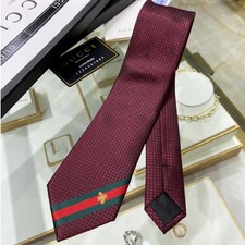 Red Gucci Bee Pattern 100%