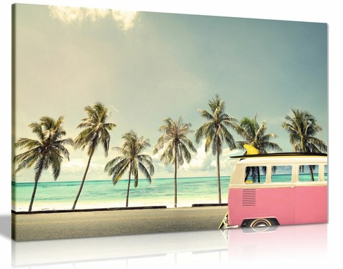 Campervan beach with a - on,