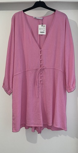 Zara pink linen blend - blend, short