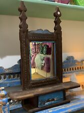 Vintage Indian Hindu Altar Mirror