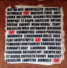 Cymru Welsh Towns Velvet