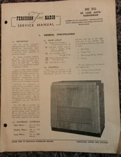 Ferguson Fine Radio De Lux Radiogram Model 300 RG Service manual