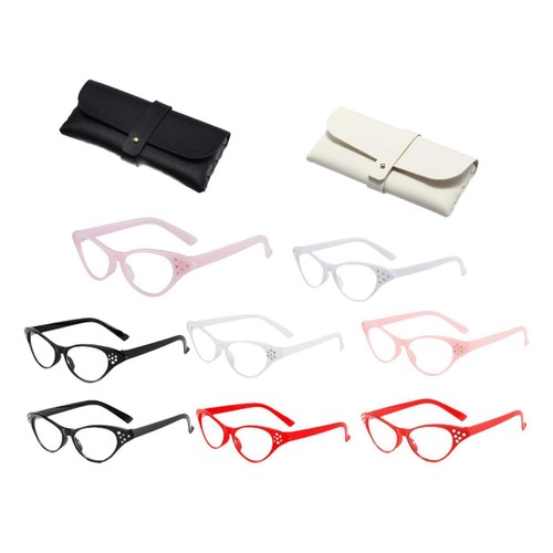 50s rhinestone glasses - 8x,