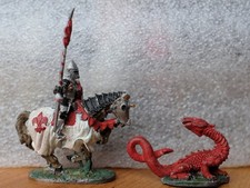 St. George and the Dragon Grenadier Fantasy Lords Set 128 Lead Metal Miniatures