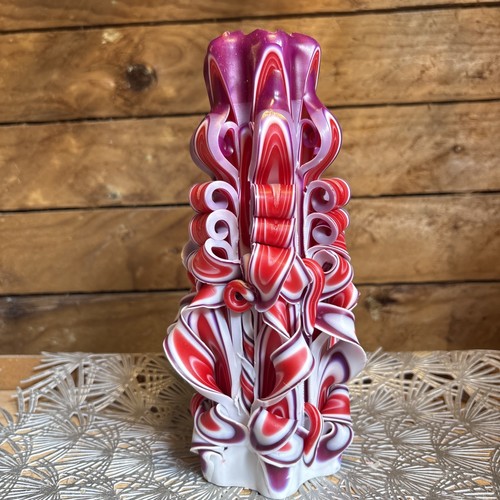 Beautiful hand carved candle - hand,