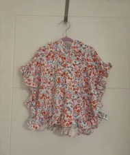 Excellent Condition M&S Floral Hooded Poncho Towel (3-6 Months)