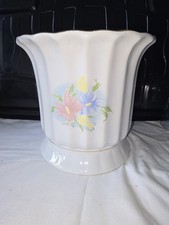 I Have A Large White Flower Pot with Floral Design Ceramic Plant Pot