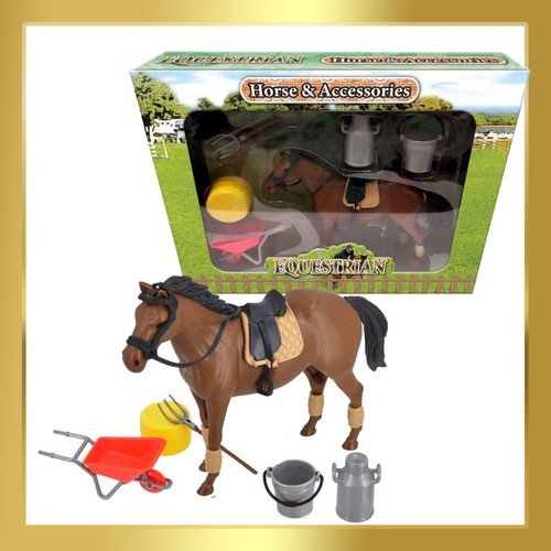 Girls equestrian play - equestrian, set
