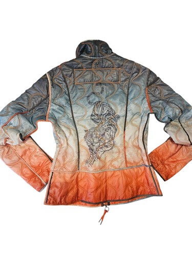 Vintage ombre tie dye tiger - ombre,