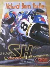 JAMES HAYDON SHOEI HELMET TECH MOTOR CYCLE 1999 ADVERT SIZE A4 FILE Y